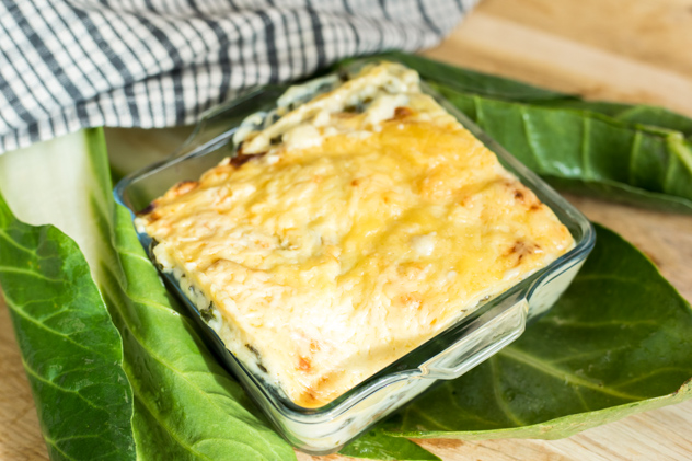 Lasagnes de blettes au chèvre frais