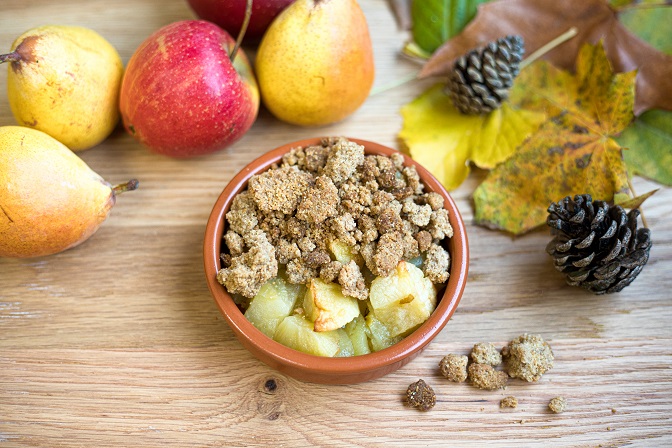 Crumble aux fruits d'hiver