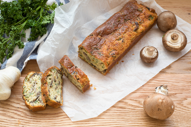 Cake aux champignons